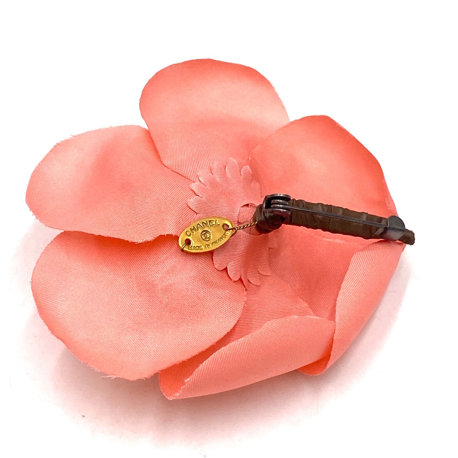 レア‼️ ヴィンテージ カメリア　コサージュ CHANEL シャネル カメリア ブローチ コサージュ ピンク ヴィンテージ