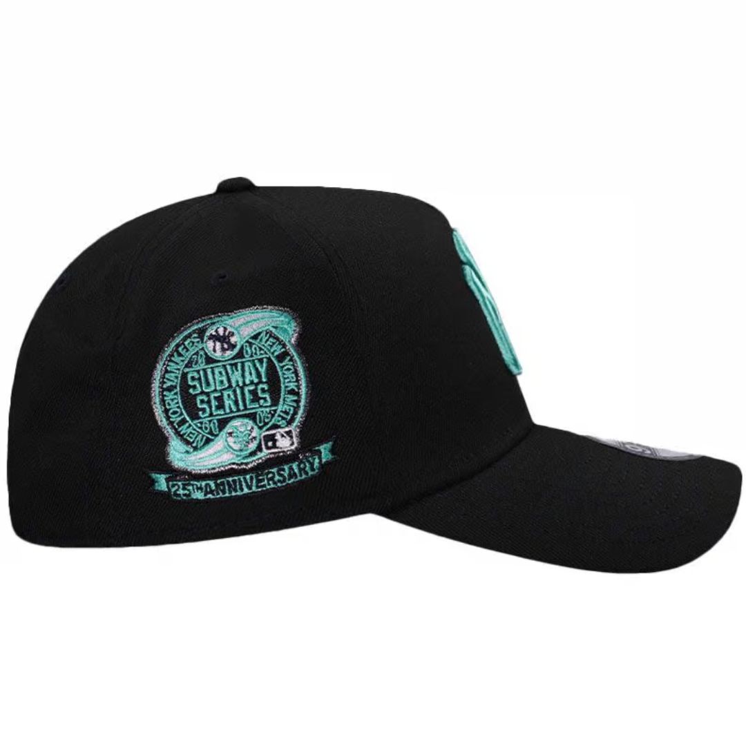 【海外限定】 ヤンキース 9FORTY ティファニーブルー 黒 キャップ ③ New Era ニューエラ MLB 9forty ニューヨーク ヤンキース NY tiffany