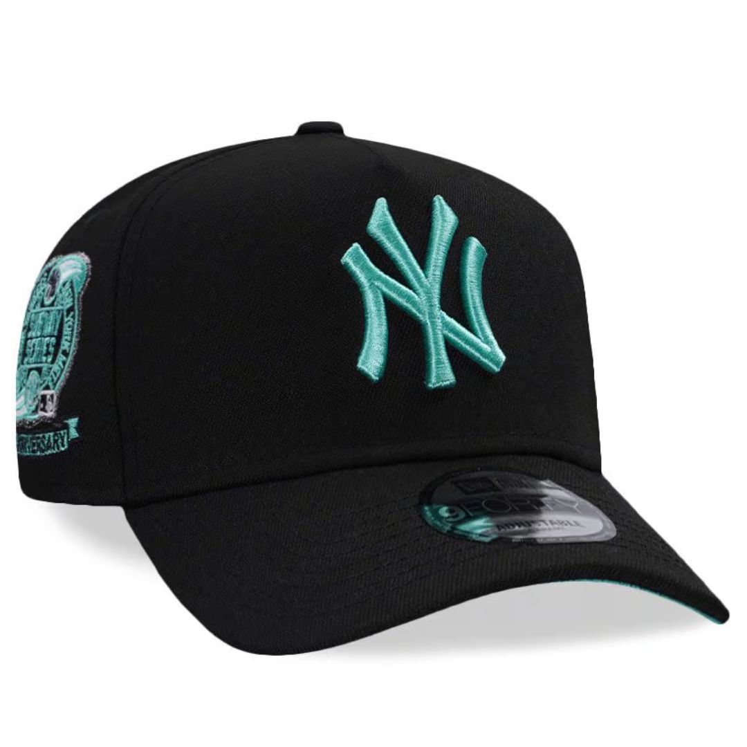 【海外限定】 ヤンキース 9FORTY ティファニーブルー 黒 キャップ ③ 海外限定 New Era ニューエラ 9Fortyティファニーブルーキャップ (New