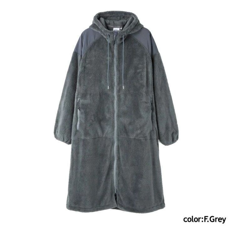 WILD THINGS ワイルドシングス W S LEVEL 3 SHAGGY HOODED COAT WTL 252-05-Q 4 レベル3 シャギーフーデッドコート Grey グレー Sサイズ