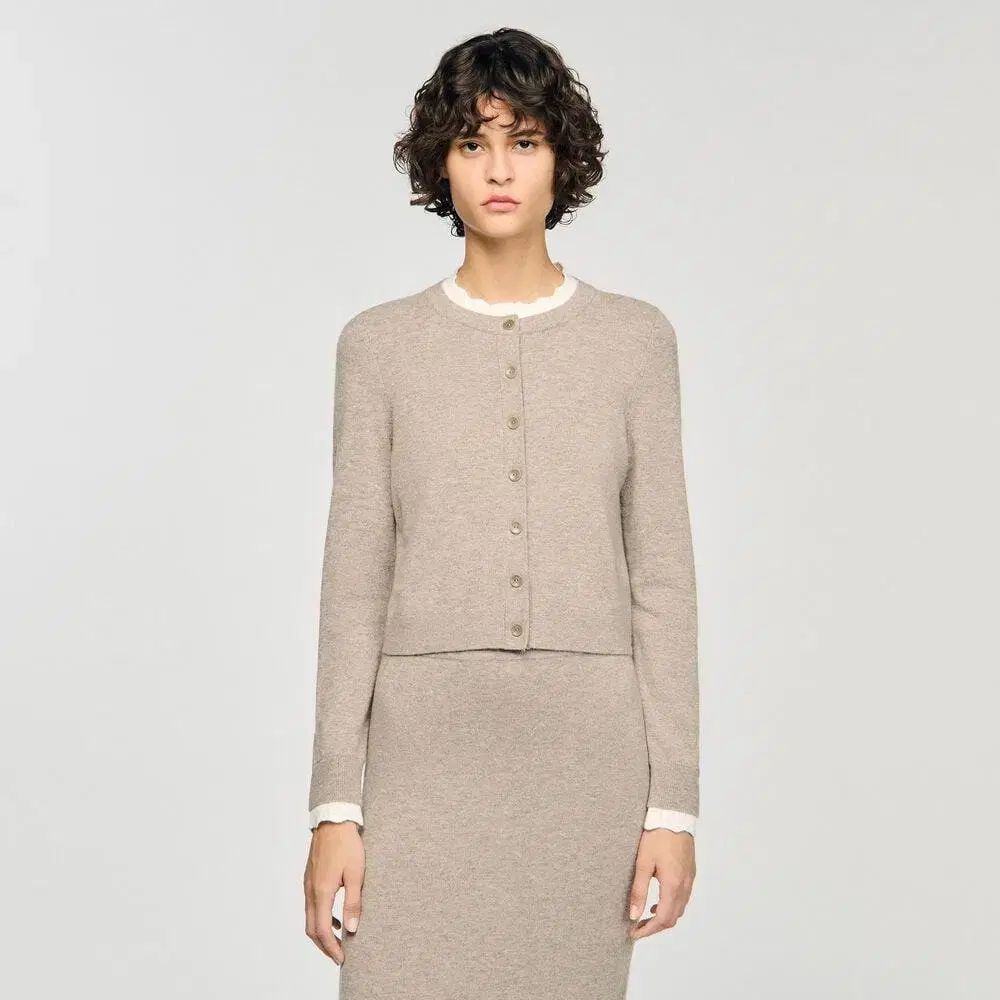 サンドロ 25fw フリル カーディガン 1 - メルカリ