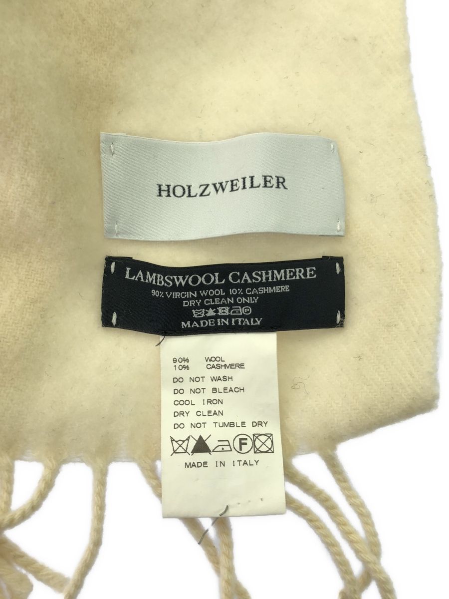 HOLZWEILER (ホルスウィラー) ウールカシミヤ大判ストール  ホワイト FREE HOLZWEILER (ホルスウィラー) ④ ウールカシミヤ大判ストール