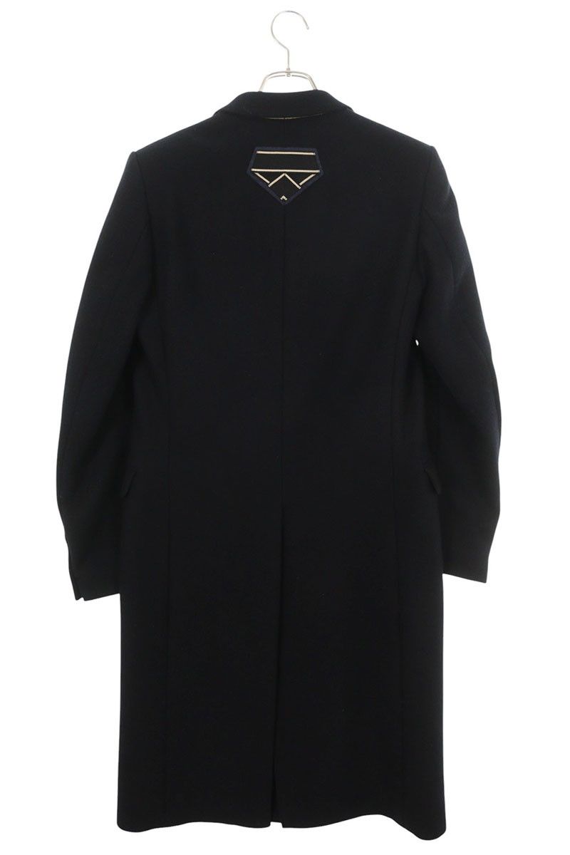 ドリスヴァンノッテン 16AW 刺繍パッチ付きウールチェスターコート