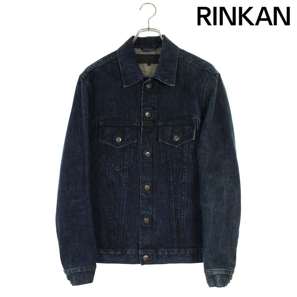 クロムハーツ 袖クロスパッチ付きクロスボールボタンデニムジャケット