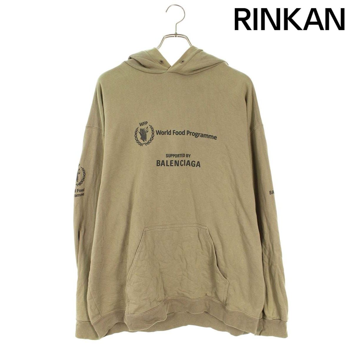 バレンシアガ 600583 TMVL1 WFPプリントプルオーバーパーカー メンズ