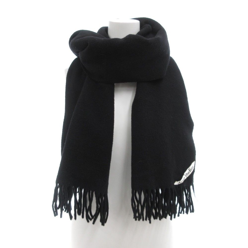 アクネ ストゥディオズ Acne Studios マフラー フリンジ ウール 無地