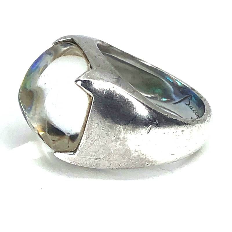 Baccarat バカラ／メディチ リング／クリスタルグラス・SV925／11.5号