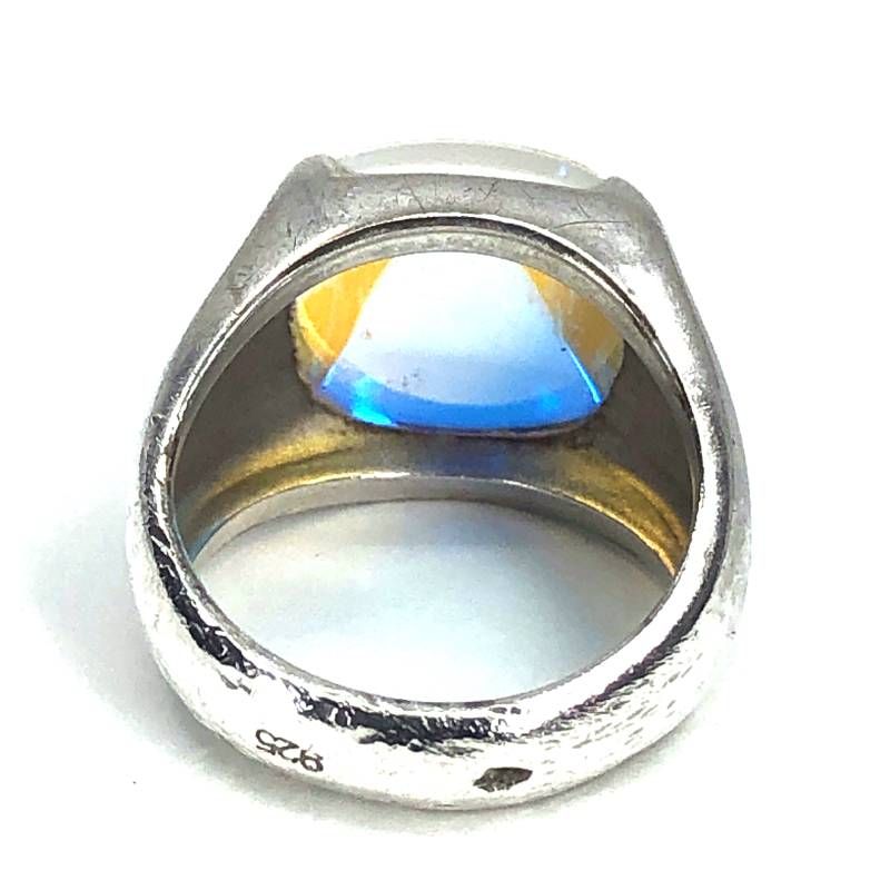 Baccarat バカラ／メディチ リング／クリスタルグラス・SV925／11.5号