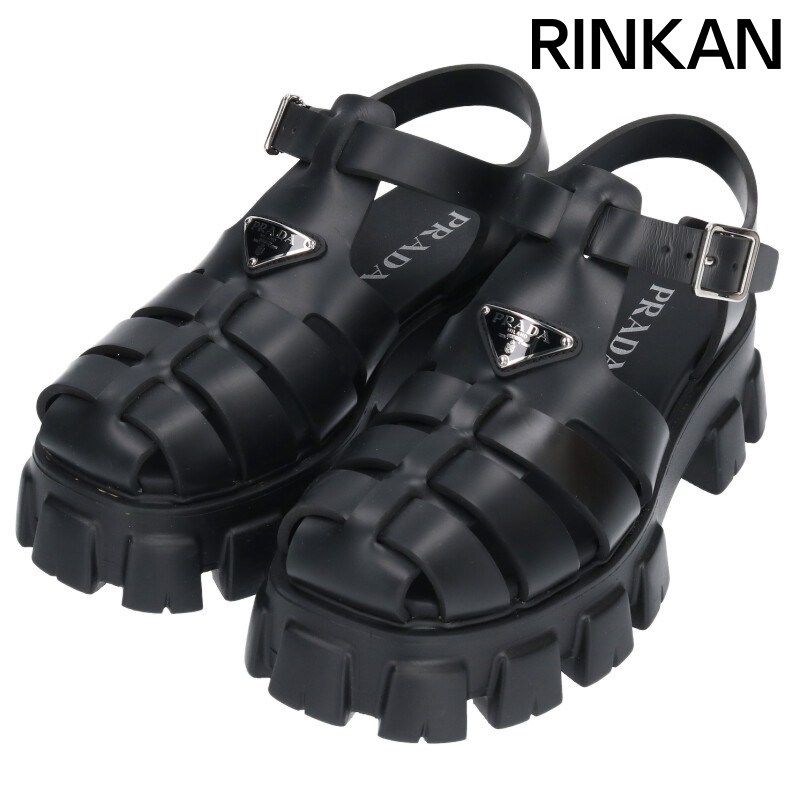 PRADA モノリス ラバー サンダル 28センチ Prada ラバー モノリス サンダル (すべての新品) IFCHIC.COM