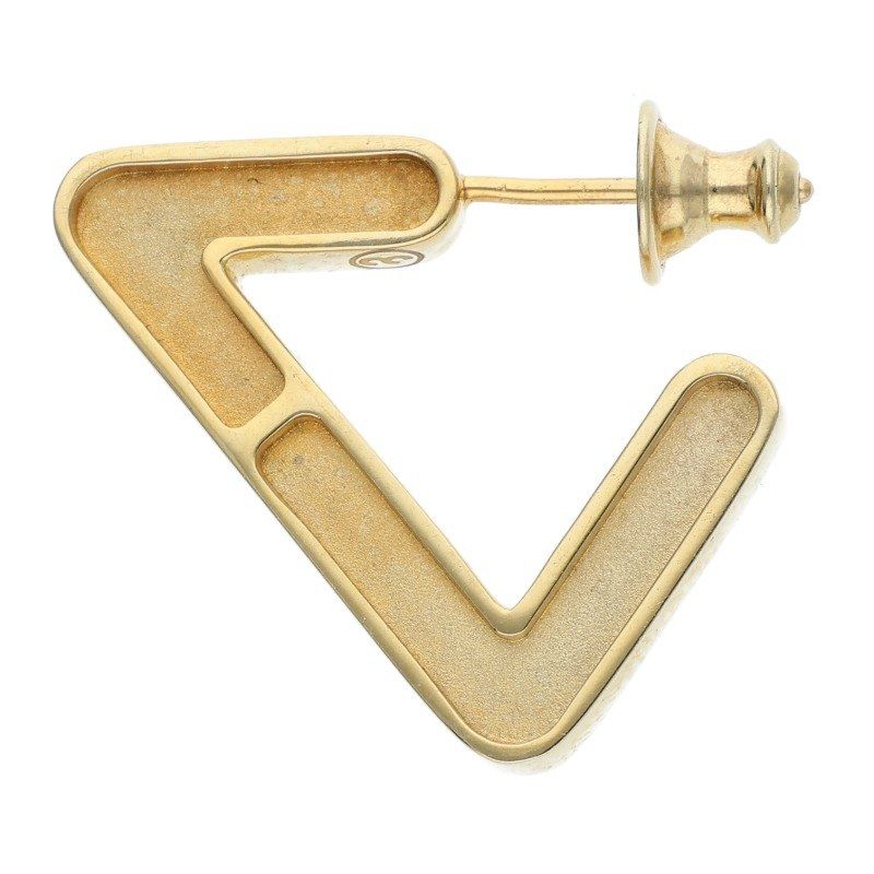 キャリアリング FRAME T701 トライアングル ゴールドピアス メンズ ※12