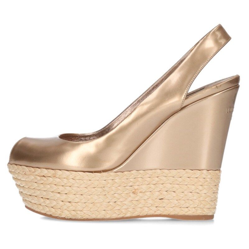 ルイヴィトン エスパドリーユウェッジソールサンダル レディース 36