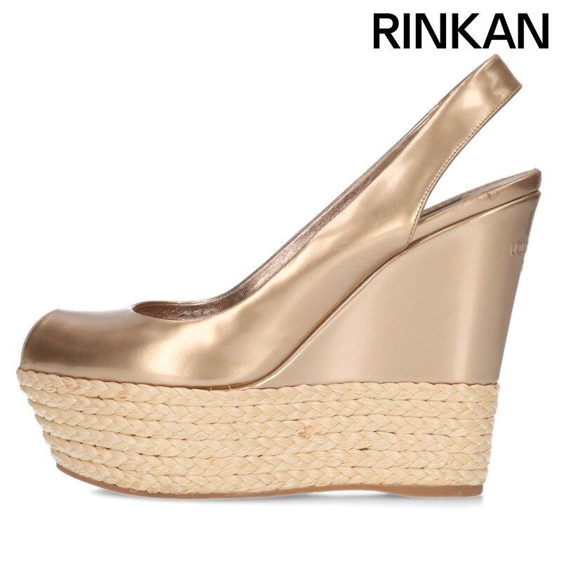 ルイヴィトン エスパドリーユウェッジソールサンダル レディース 36