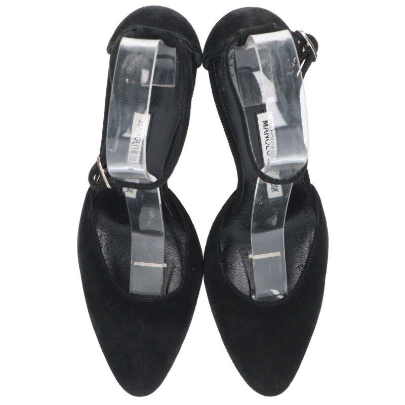 マノロブラニク　スカラップ　パンプス　37 マノロブラニク ストラップヒールパンプス レディース 37 ※12/28～1/6