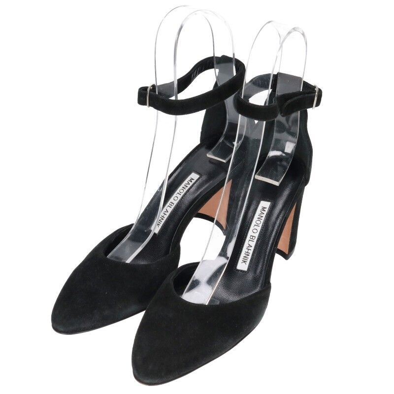 マノロブラニク ストラップヒールパンプス レディース 37 ※12/28～1/6