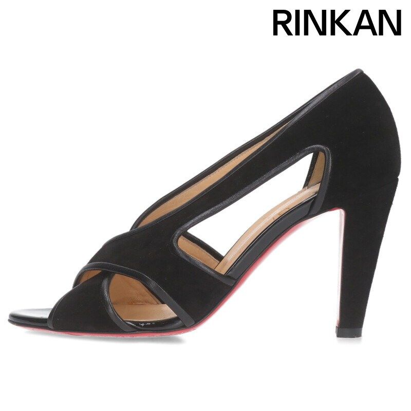 クリスチャンルブタン スウェードレザーヒールパンプス レディース