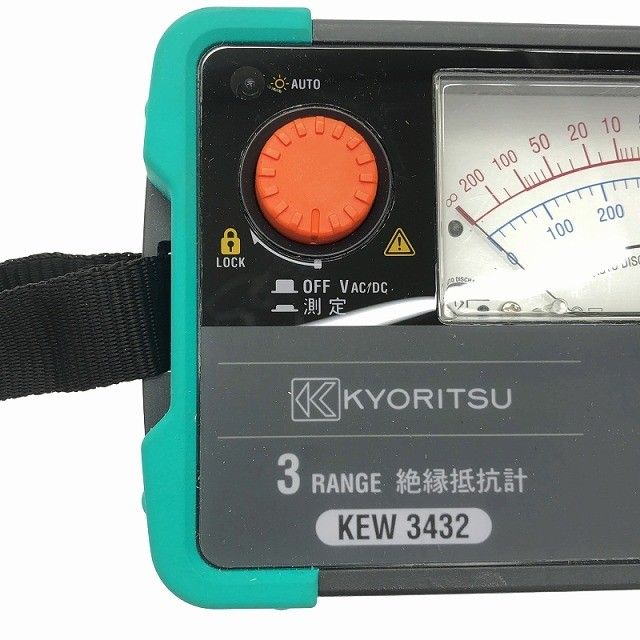 ☆美品☆KYORITSU 共立 3レンジ絶縁抵抗計 KEW3432 専用ケース付き