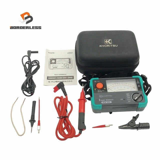 ☆美品☆KYORITSU 共立 3レンジ絶縁抵抗計 KEW3432 専用ケース付き