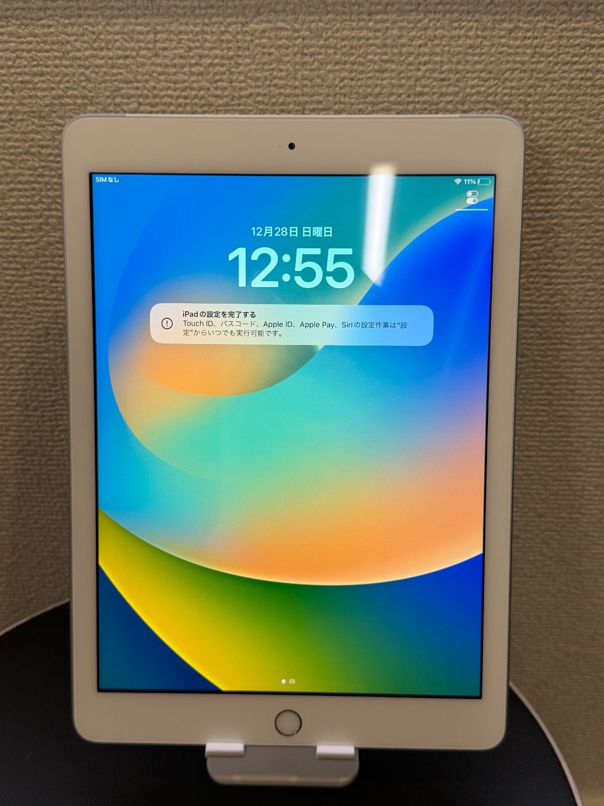 iPad 第5世代 Wi-Fi+Cellularモデル 32GB シルバー SIMフリー ✓動作