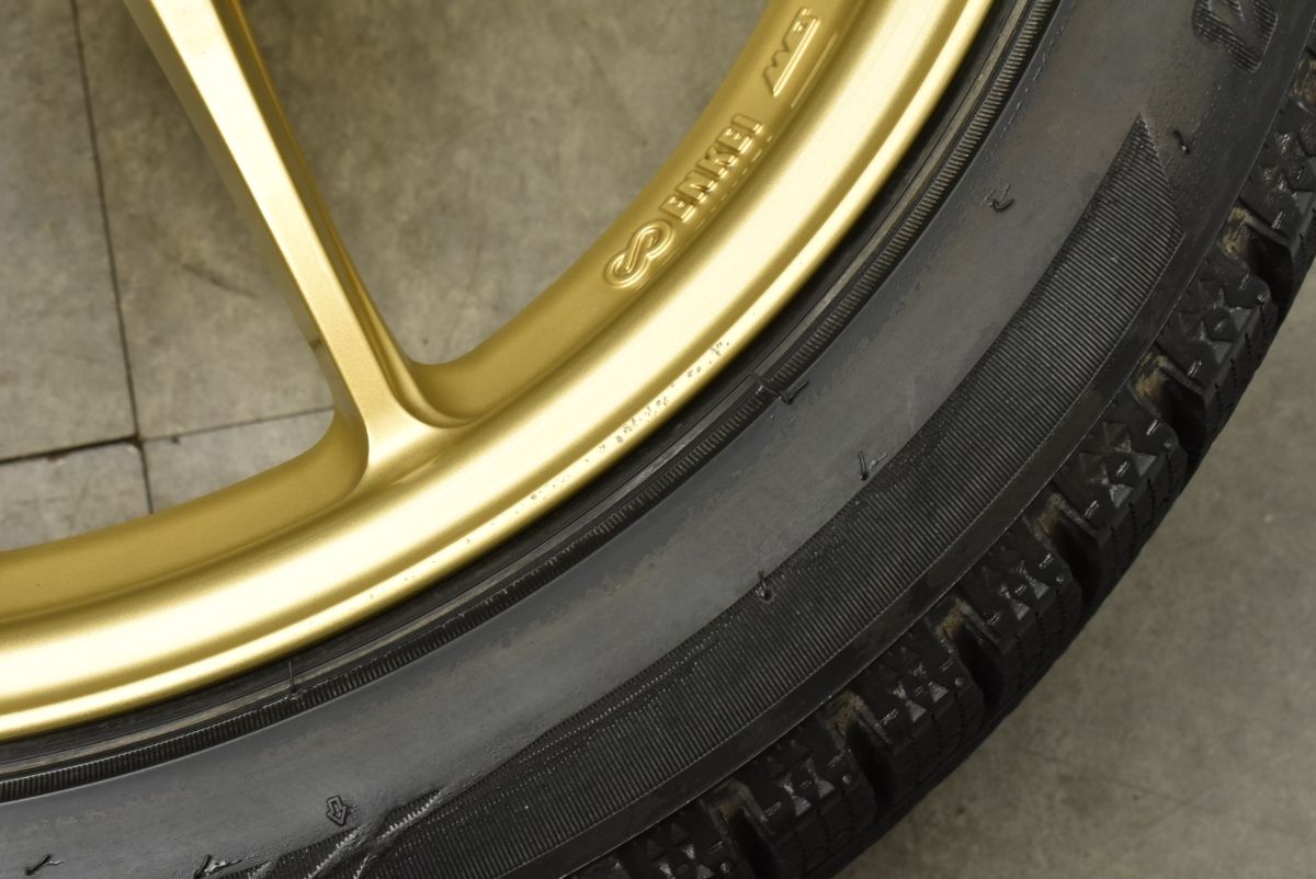 バリ溝 美品】ENKEI エンケイ PF01 18in 8.5J+48 PCD114.3 ブリザック 