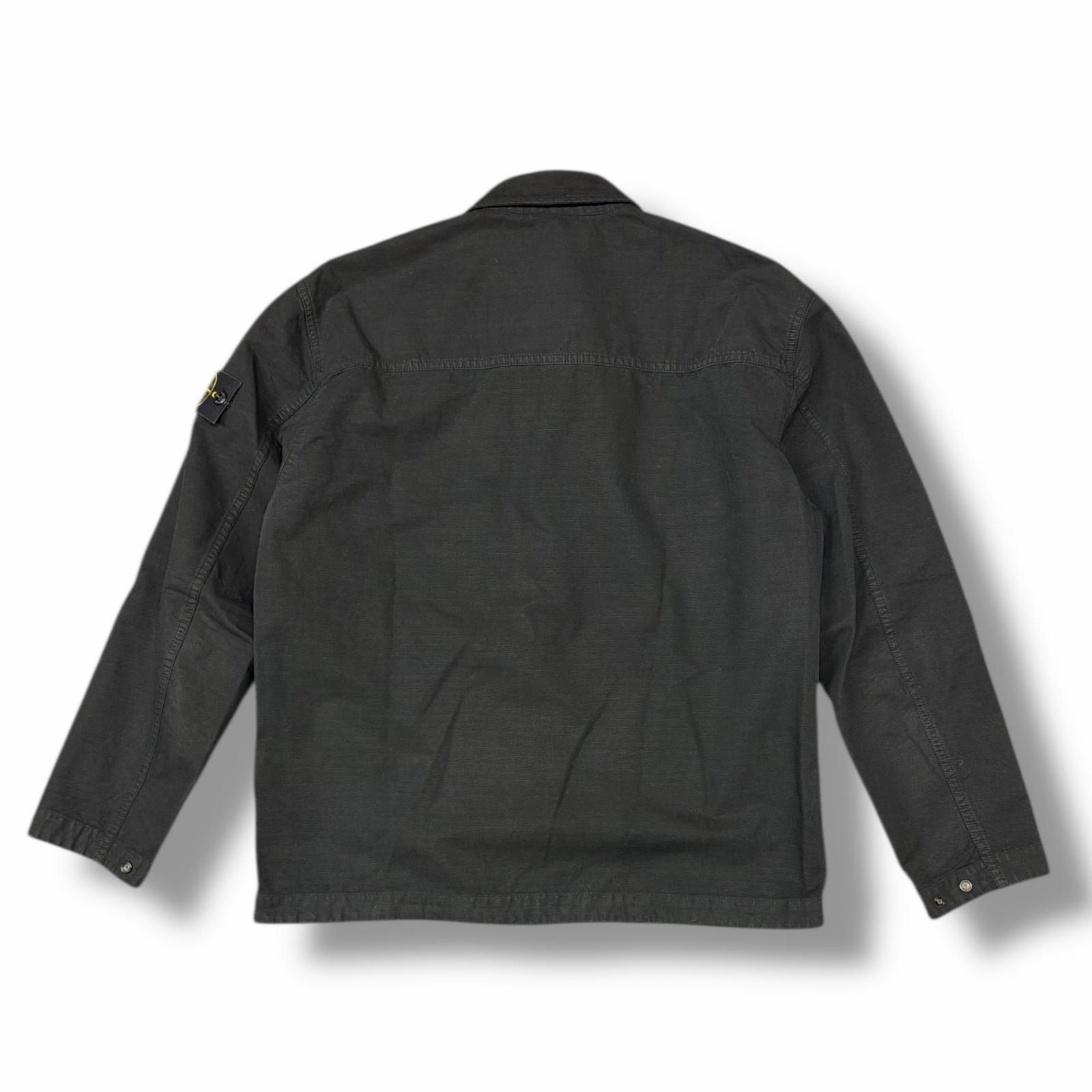 国内正規 参考上代101200円 STONE ISLAND 25AW Ripstop Zip Shirt