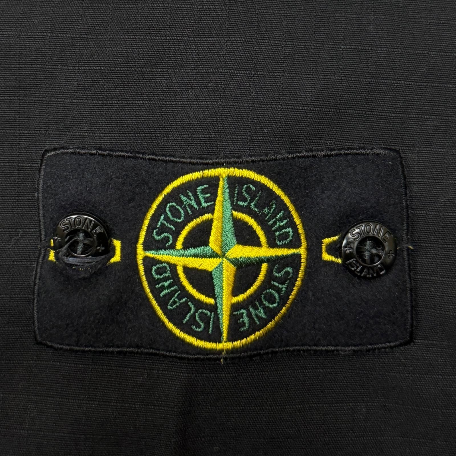 国内正規 参考上代101200円 STONE ISLAND 25AW Ripstop Zip Shirt