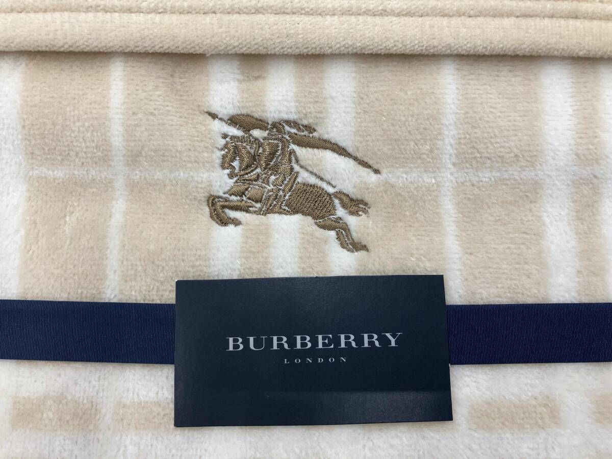 未使用品 BURBERRY シール織綿毛布 シングル用 - メルカリ