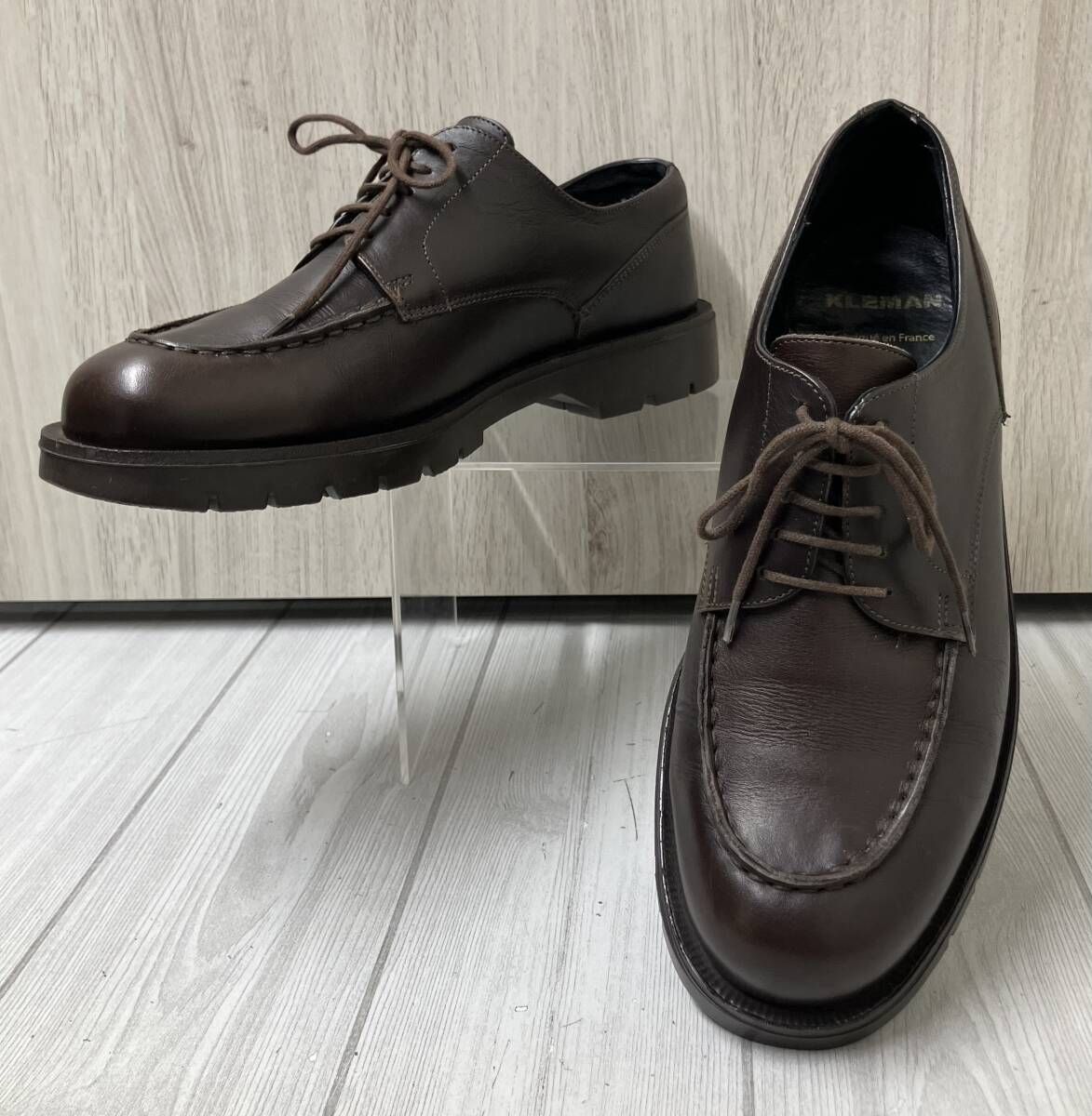 KLEMAN クレマン Uチップ レザーシューズ サイズ42 ブラウン - メルカリ
