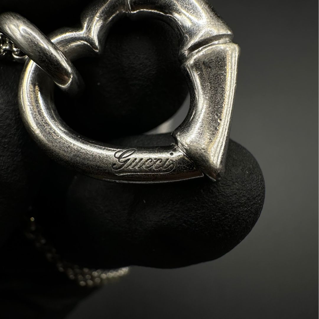 美品】Gucci バンブー ハート ネックレス シルバー925 - メルカリ