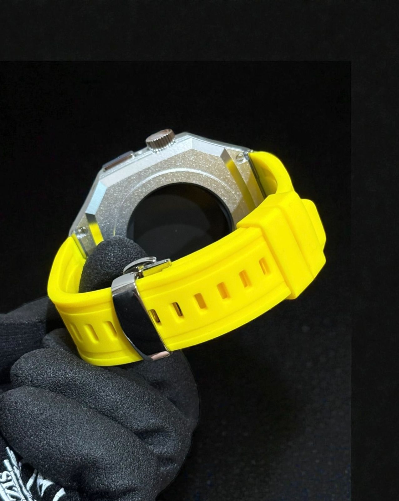  アップルウォッチラバー バンド ベルト Apple Watch カバー 画面保護 ケース 49 mm ウルトラ ultra カスタム メタル 112 ラバーベルト 時計