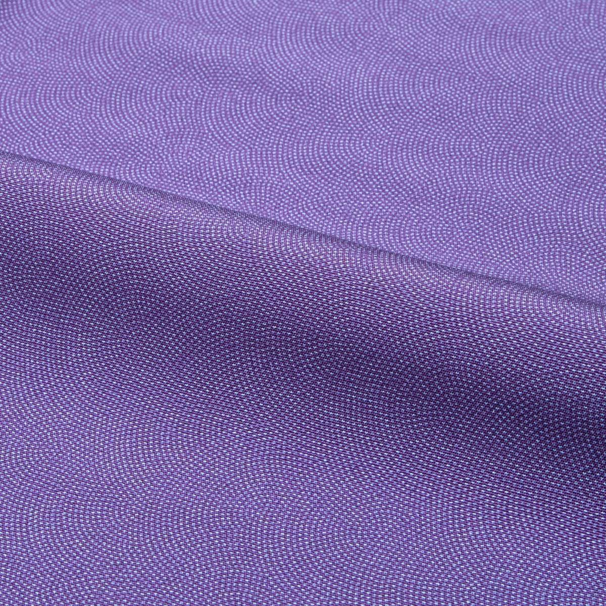 美品】江戸小紋 伊勢型紙染め 鮫小紋 草木染 紫 縫い一つ紋 正絹 袷