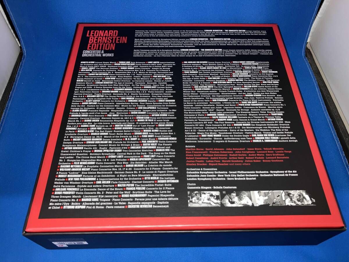 CD LEONARD 最新 BERNSTEIN EDITION CONCERTOS &amp; ORCHESTRAL WORKS 80CD