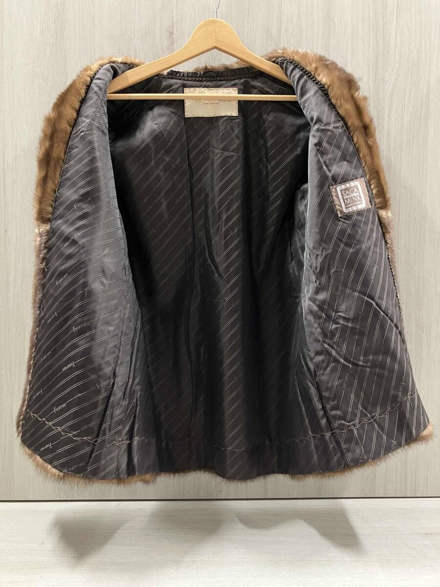 SAGA MINK サガミンク ファーコート ブラウン - メルカリ