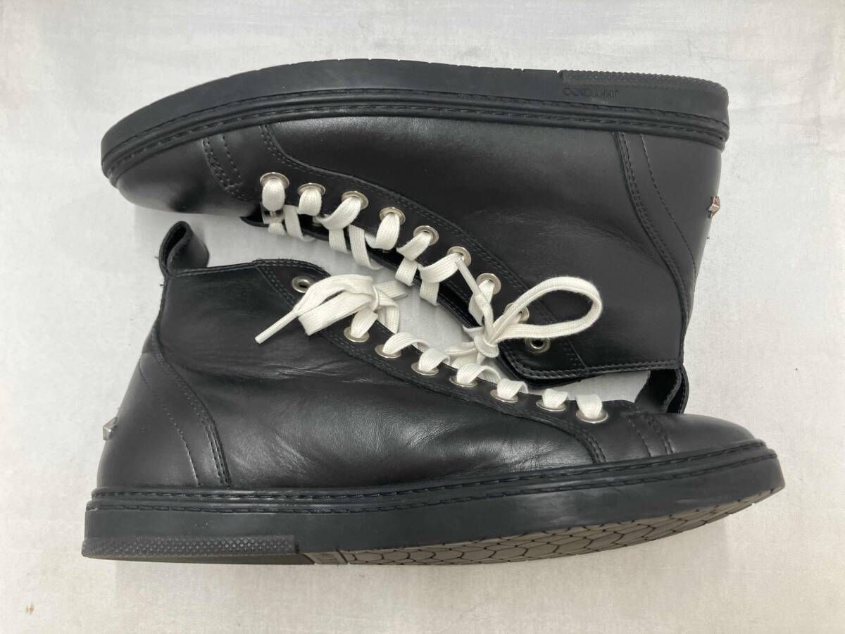 JIMMY CHOO / ジミーチュウ スニーカー ブラック スタッズ ハイカット