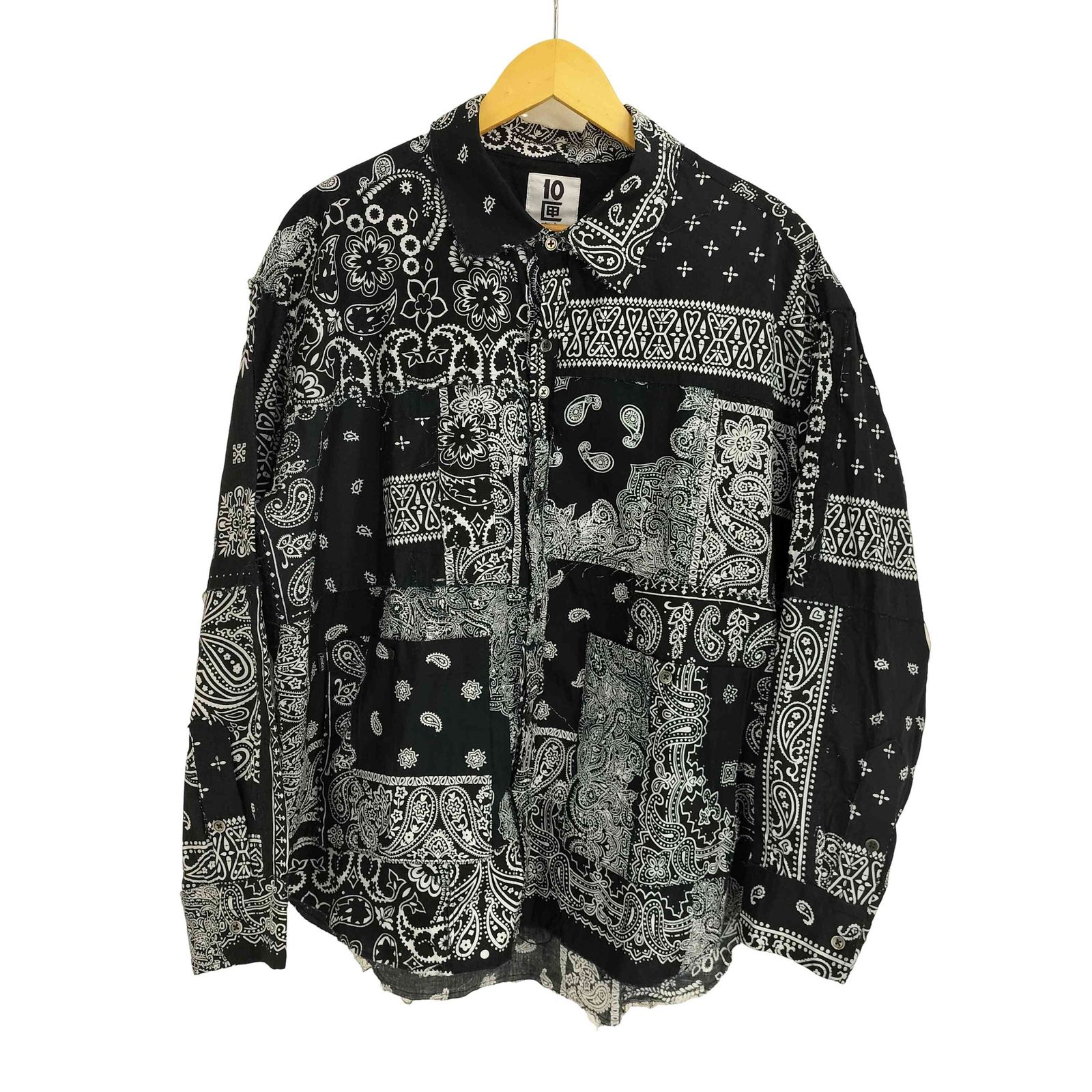 テンボックス 10匣 TENBOX L/S バンダナパッチワークシャツ メンズ JPN