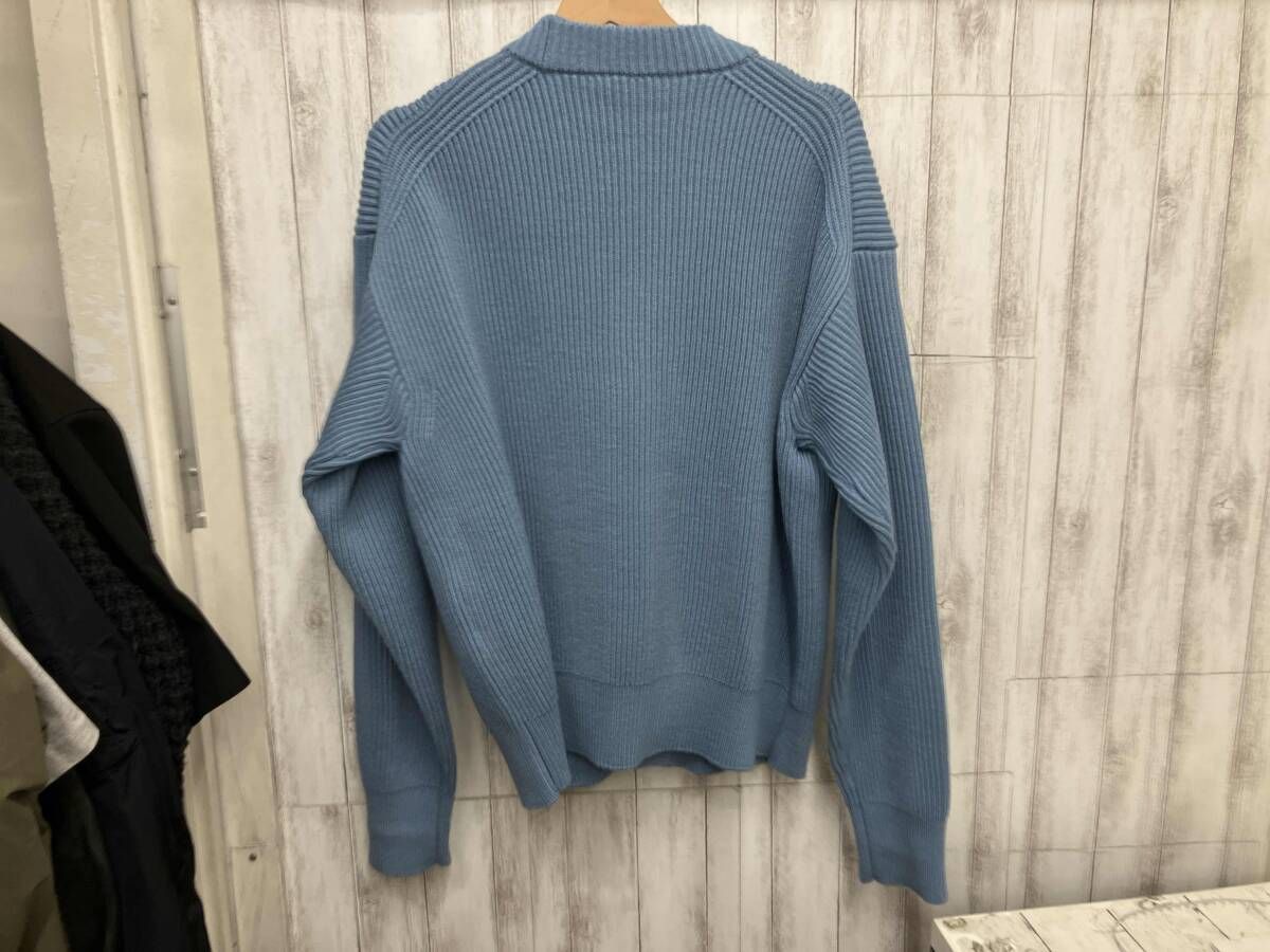 定価5.5万 AURALEE オーラリー カーディガン A23AC01FR AURALEE / オーラリー | FRENCH MERINO RIB KNIT CARDIGAN (メンズ