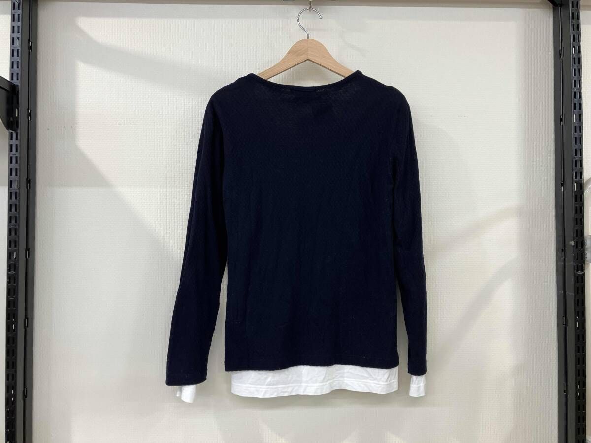 BURBERRY ネイビー 長袖カットソー XL BURBERRY BLACK LABEL バーバリーブラックレーベル 長袖Tシャツ 長袖