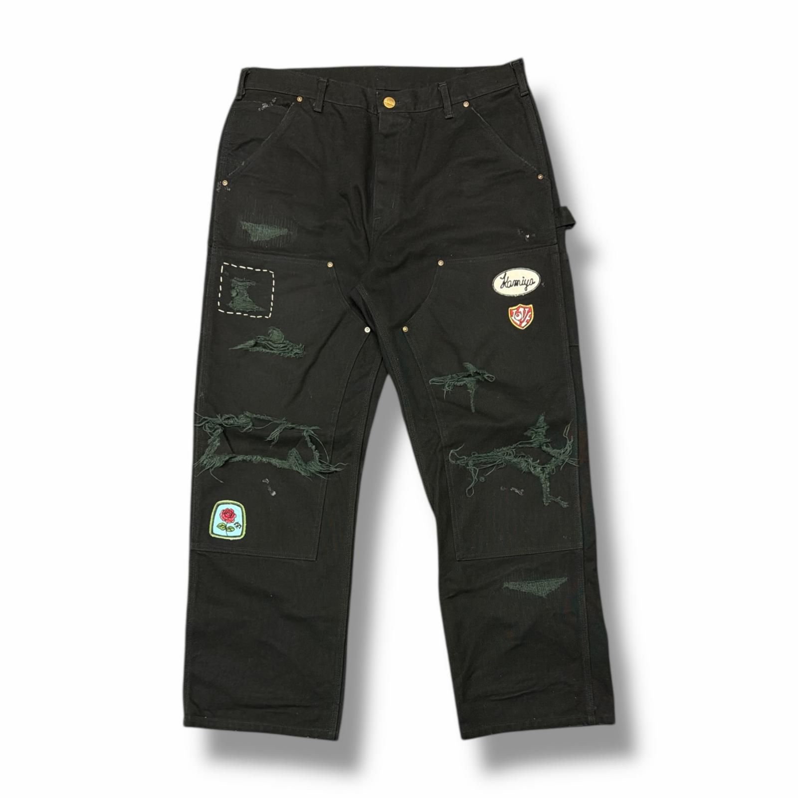 参考上代83600円 KAMIYA BORO PAINTER PANTS for REGGAWS ダックボロ