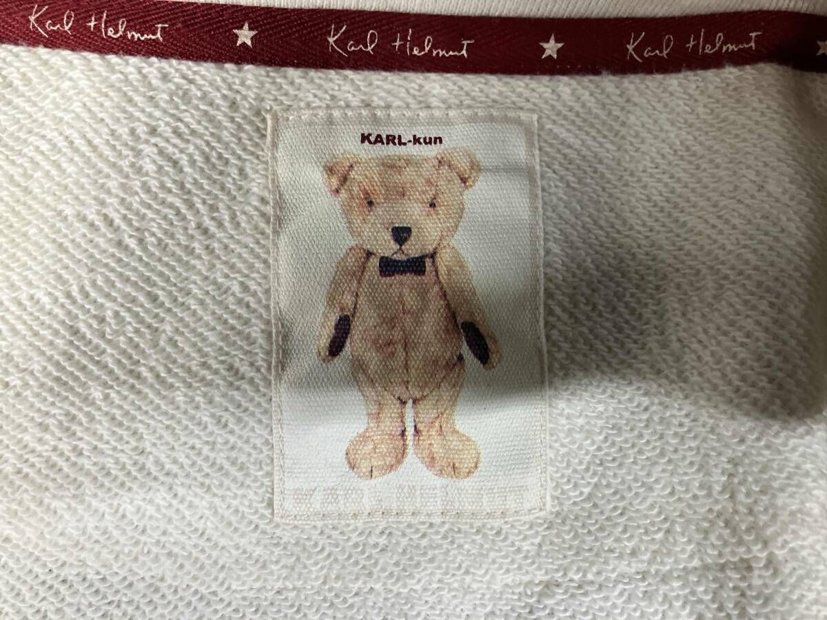 刺繍デザイン】Karl Helmut デニム カバーオール 古着 レトロ クマ 