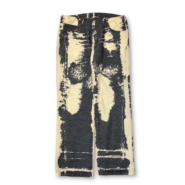 00s archive／JEAN PAUL GAULTIER JPG PANTS size48 だまし絵 5Pパンツ