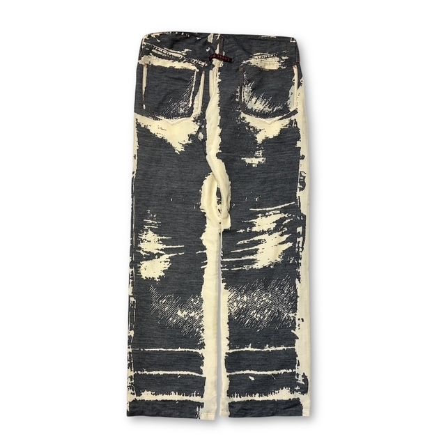 00s archive／JEAN PAUL GAULTIER JPG PANTS size48 だまし絵 5Pパンツ