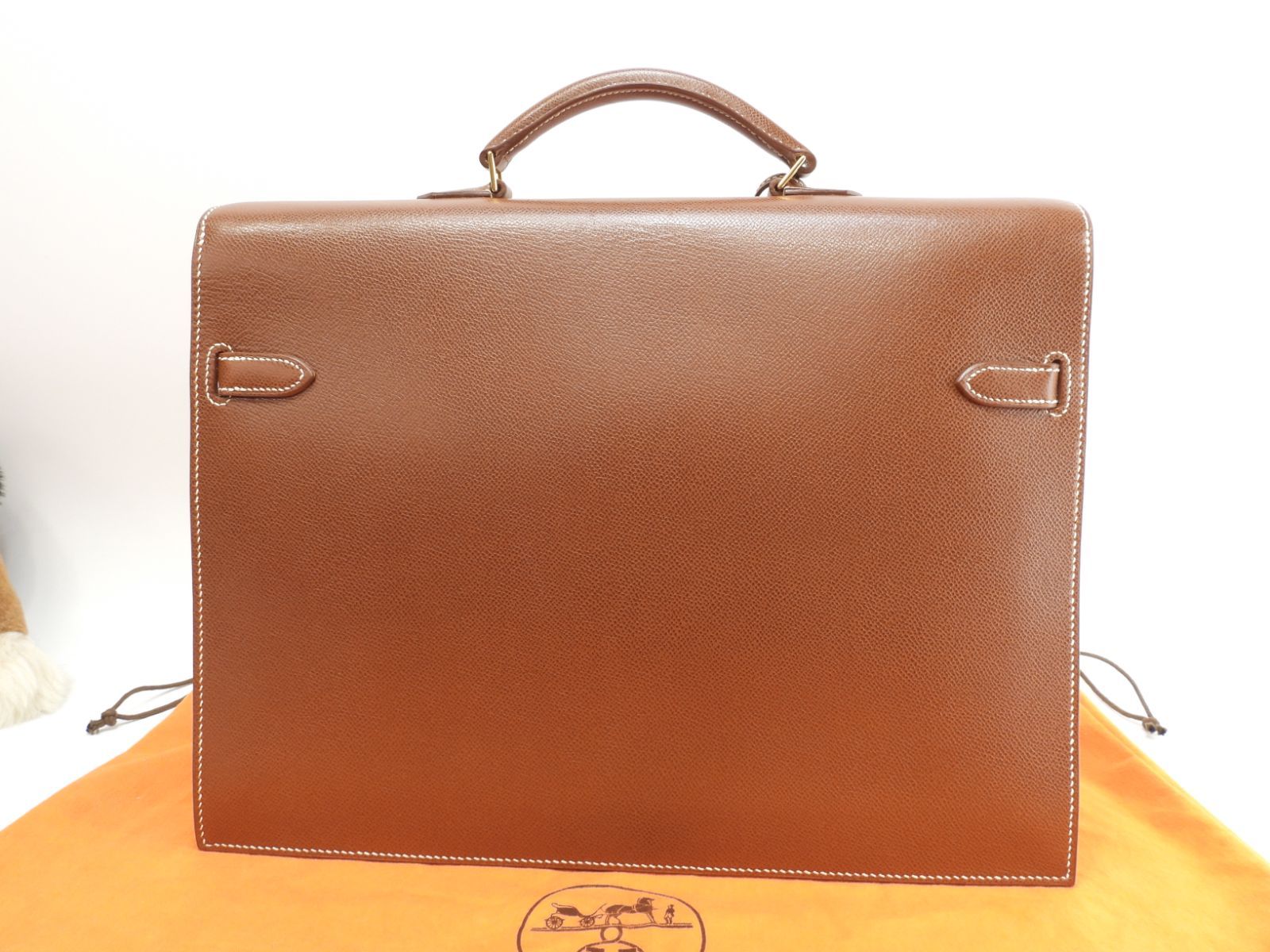 エルメス ケリーデペッシュ38 リセ/コニャック ゴールド金具 ブリーフ