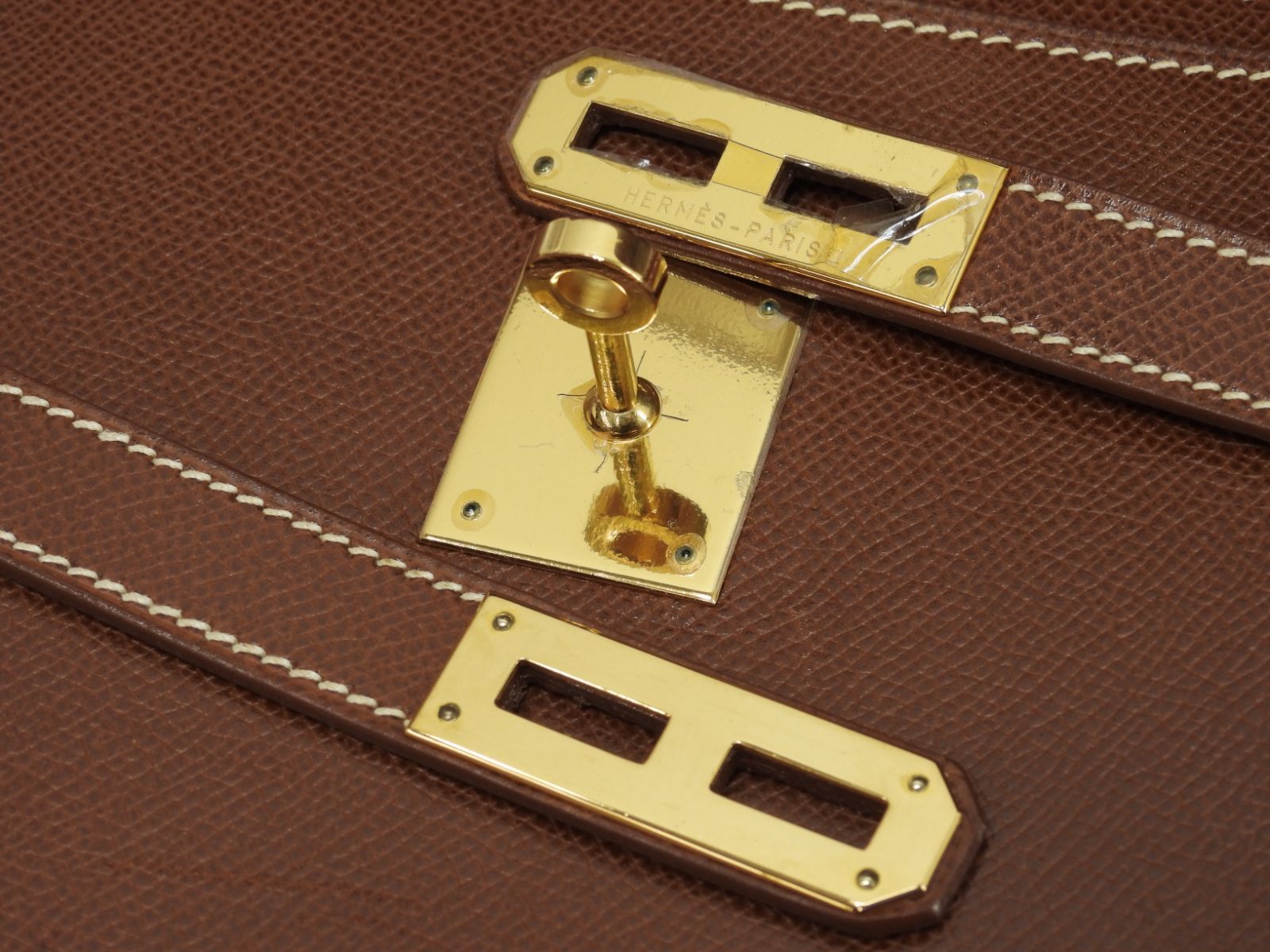 エルメス ケリーデペッシュ38 リセ/コニャック ゴールド金具 ブリーフ