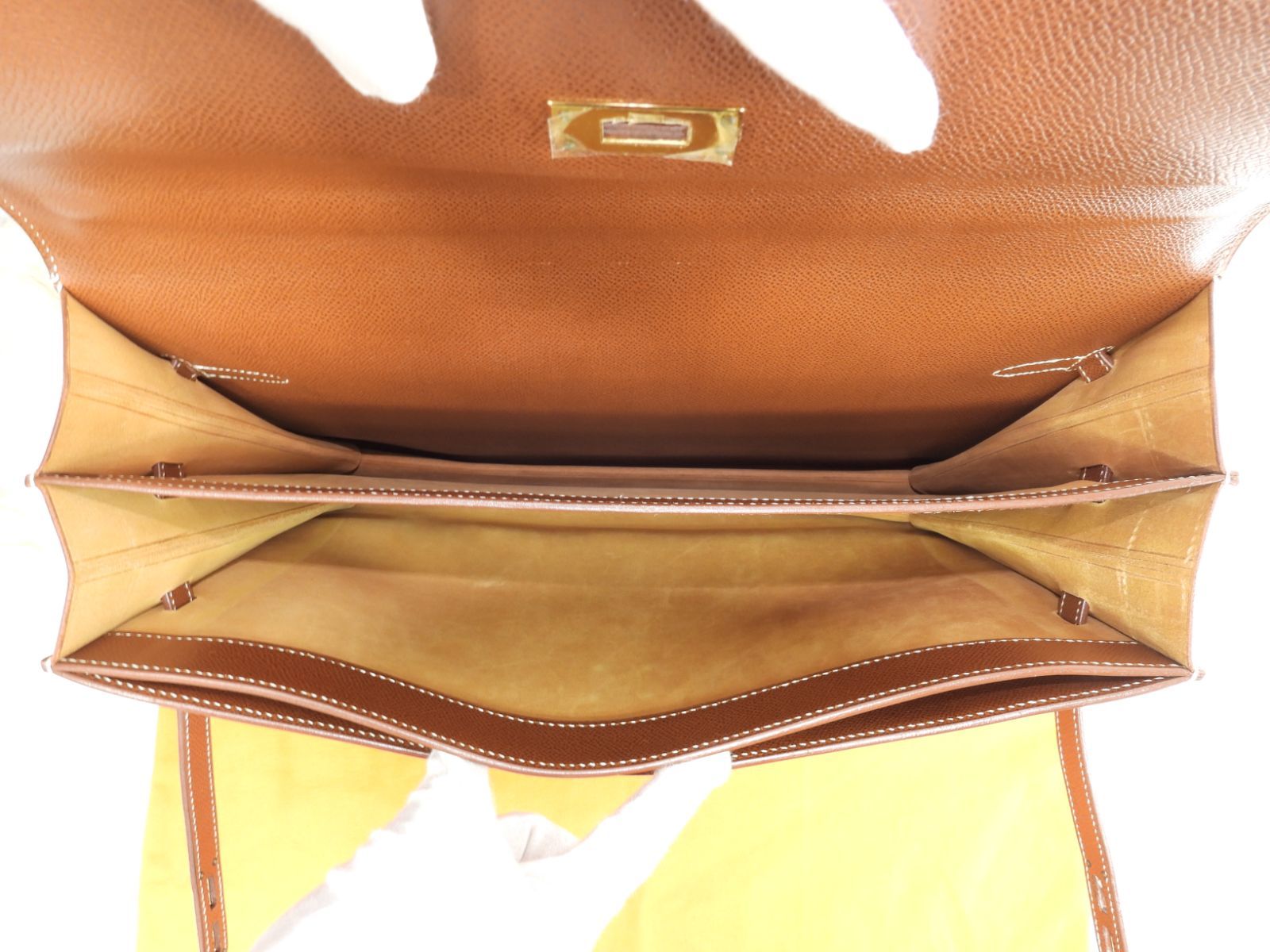 【セール】【極美品】HERMES　エルメス　ケリーデペッシュ 38 ゴールド セール】【極美品】HERMES エルメス ケリーデペッシュ 38 ゴールド