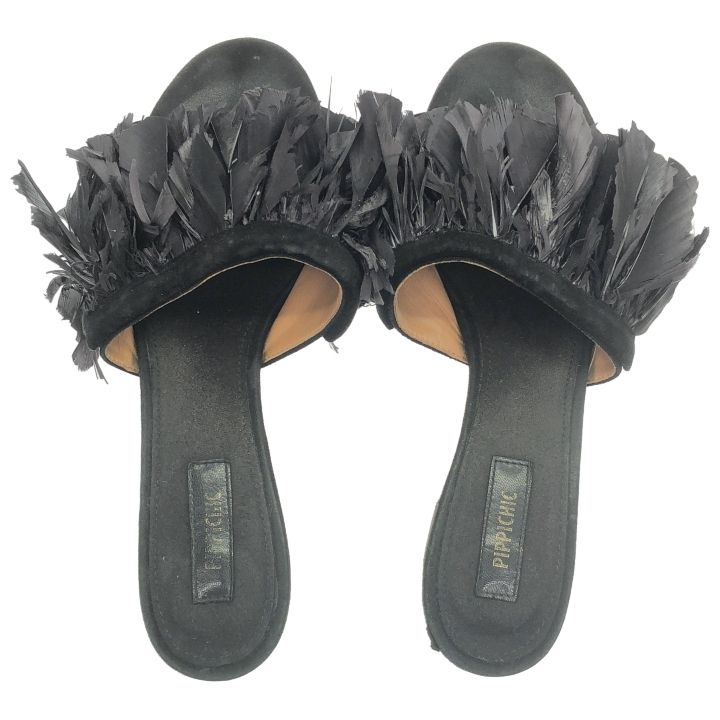 PIPPICHIC (ピッピシック) フェザーミュールサンダル サンダル