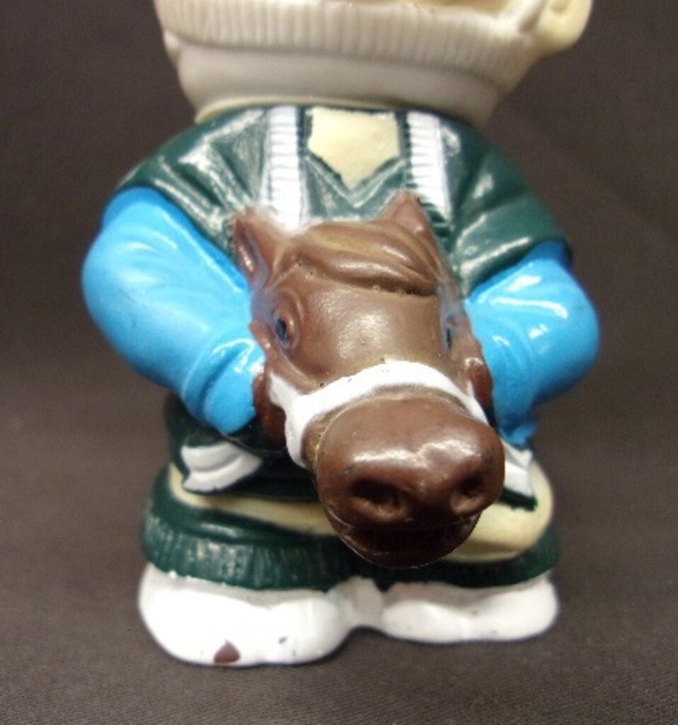 青森銀行 郷土の芸能シリーズ貯金箱 アッちゃん 荒馬踊りの巻 H105mm