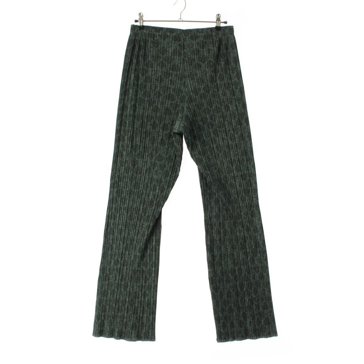 プリーツプリーズ イッセイミヤケ トランプ柄 テーパード パンツ