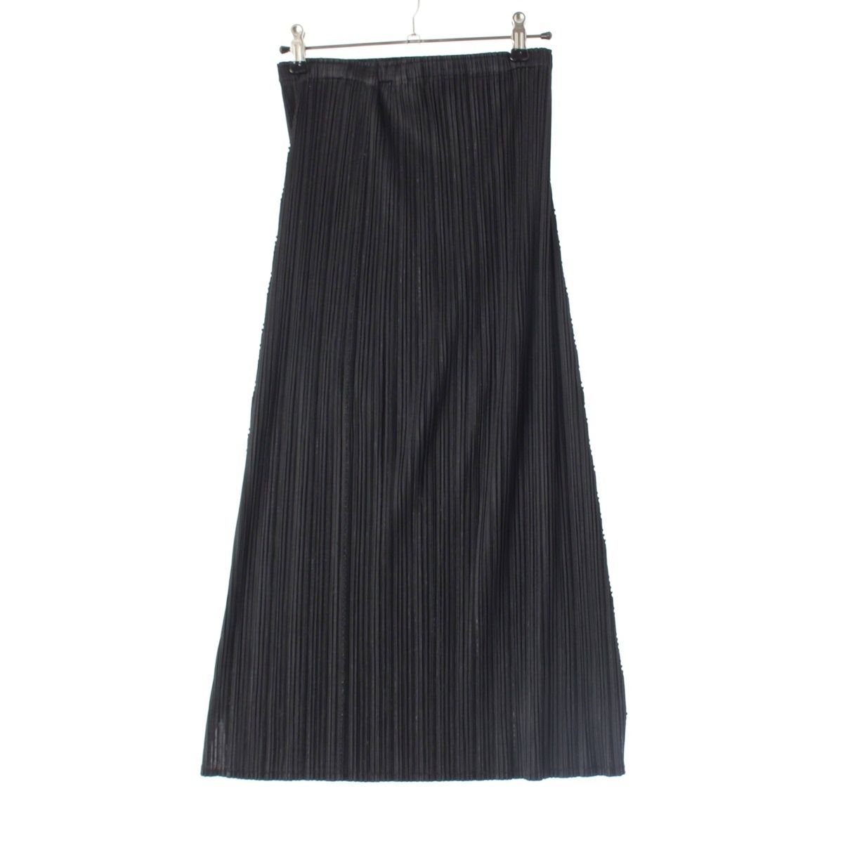 【極美品】プリーツプリーズ ロングスカート 変形 サイズ2 ブラック 極美品 プリーツプリーズ イッセイミヤケ 変形 サークル ロングスカート 黒