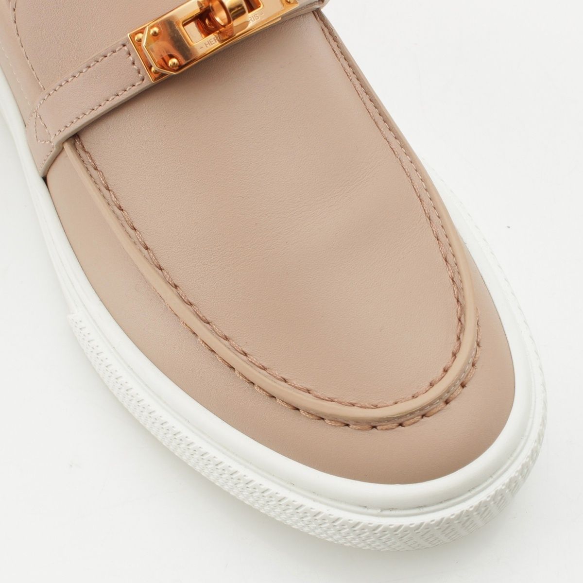 エルメス レザー ケリー金具 ゲーム スニーカー スリッポン シューズ