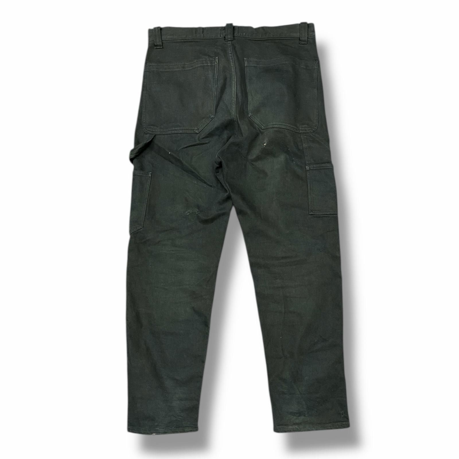 greatLAnd ブラック ペインターパンツ 36 greatLand DOUBLE KNEE PAINTER PANTS ダブルニー ダックペインター