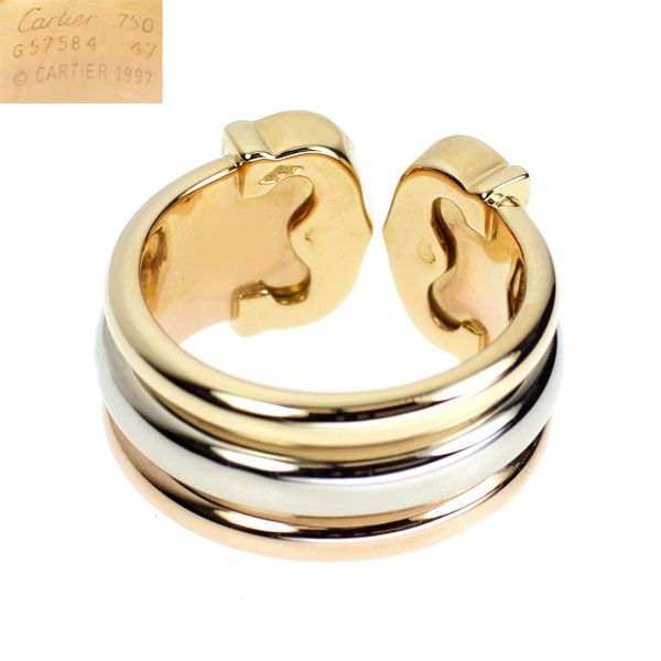 カルティエ K18YG/WG/PG リング 2C 47号 - メルカリ